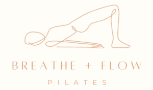 breathe and flow mat pilates gumdale light logo